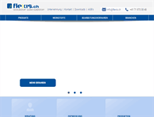 Tablet Screenshot of flexis.ch